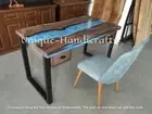 Walnut Table | Epoxy Coffee Table | Resin Table | Live Edge Epoxy Table Decors