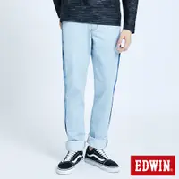在飛比找蝦皮商城優惠-EDWIN 加大碼EDGE立體繡窄管牛仔褲(重漂藍)-男款