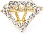 [BodyJewelryOnline] Non-Piercing Pave Clear Gem Gold I.P. Ear Cartilage Cuff Ages