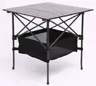 Black Portable Folding Compact Camping Picnic Table