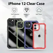 【Shockproof】Clear TPU Silicone Bumper Case Cover For iPhone12/12Pro/12Max/12Mini