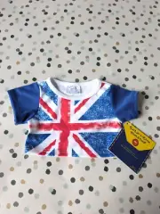 Build a Bear NEW United Kingdom Union Jack Tee