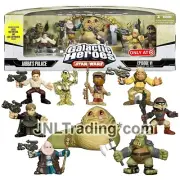Year 2007 Star Wars Galactic Heroes Figure JABBA'S PALACE with Leia, Luke & more