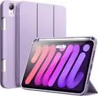 iPad Mini 6 Case iPad Mini 6th Generation Case with Pencil Holder Flip Folio