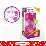 cleaning set makes cleaning fun! Includes brushes mop and bucket plastic