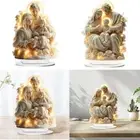 Acrylic Holy Family Ornament 2D Desktop Decoration for Living Room Shelf