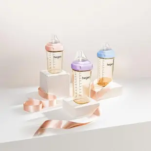 【hegen】金色奇蹟PPSU多功能方圓型寬口奶瓶 150ml - 漾紫(雙瓶組)