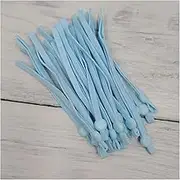 Small Elastic Rope 10/100pcs Adjustable Mask Sewing Elastic Band Cord with Buckle Stretchy Mask Earloop Lanyard Earmuff Rope DIY Making Supplies Elastic Rope for Fitness (Color : Light Blue, Size :