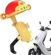 Motorcycle Cell Phone Holder, Waterproof Handlebar Phone Mount, Adjustable Phone Mount, Phone Mount Clip with Sun Shade, Rain Cover, Scooter Phone Mount, Motorcycle Phone Holder for Navigation