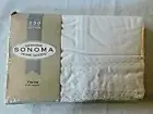Sonoma White Flat Sheet Twin Size Bed White 230 Thread Count Cotton