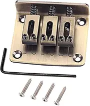 OFFIGAM 3 Strings Fixed Hardtail Bridge for Electric Guitar Replacement Strings Saddle Bridge Gai Durable Construction Easy Installation Saddles for Enhanced Sound Quality