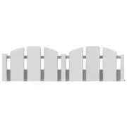 Proflex Plastic Edging 720"Lx2"W Decorative Adirondack No-Dig Flexible White