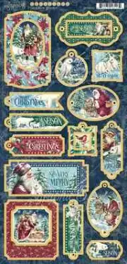 Graphic 45 Let it snow Chipboard