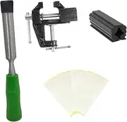 Frediuo Golf Club Grip Vise Clamp Set, Grip Tape Remover Tool Convenient, Universal Easy to Use Bench Vise Golf Club Calibration Tool