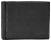 Fossil Ingram RFID Flip ID Leather Wallet - Black