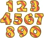 COHEALI DIY Decorative Hat Patches 10pcs Number Shaped Iron-on Patches for Home Decor Clothing Repair