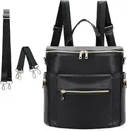 [MF Store] Diaper bag, Leather Diaper Bag Backpack