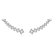 Sterling Silver Geometric Hook Hypoallergenic Earrings