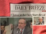OBITUARY KEN STARR 1946 - 2022 FEDERAL APPELLATE JUDGE CRIMINAL INVESTIGATOR