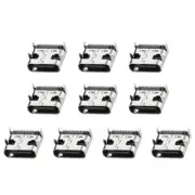 USB PCB Socket Type-C 3.1 16Pin Female Jack Port 3A Silver Black 20Pcs