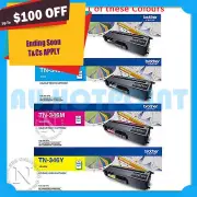 Any 1x Brother Genuine TN-346 BK/C/M/Y HY Toner Cart for 8250CDN/8350CDW/8600CDW