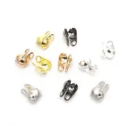 Ball Chain Connectors - Silver Gold Plated Crimps DIY Jewelry Findings 200Pcs