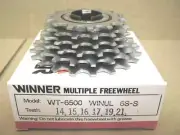New-Old-Stock Suntour Winner Ultra 6-Speed Freewheel (14x21) w/Silver Finish