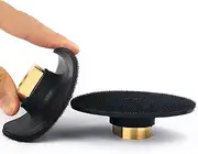 KEEYWOLT 4 Inch Polishing Backing Pad Flexible Rubber Backer for Diamond Polishing Pad Holder Hook and Loop Connector 5/8"-11 Thread
