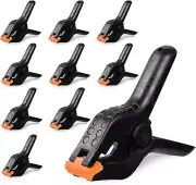4.5 Inch Heavy Duty Spring Clamps, 10 Pack Backdrop Clips for Crafts Woodworking