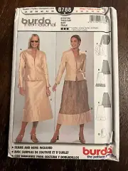 Burda 8788 UNCUT Sewing Pattern, Misses' Suit & Skirt, Size 8-18