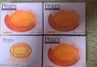 SET OF 4 Pears Transparent Glycerin Bar Soap 3.53 Oz Each ORANGE COLOR NEW