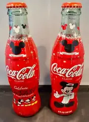 Disney Coca Cola 75th Anniversary Mickey & Minnie Soda Bottle