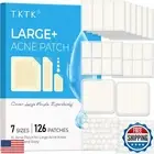 TKTK Large Pimple Patches for Face, 7 Sizes XL Acne Patches, Big Hydrocolloid