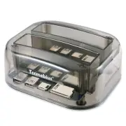 TCC-S865 USB 3.0 to SATA IDE Dual Slots External Transparent Hard Drive Docki...