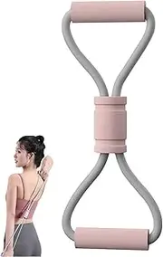 Taoluwin Back Resistance Band, TPE Figure 8 Stretch Band with Foam Grips, Chest Expander & Shoulder Exerciser Bands for Yoga, Fitness, Posture Correction