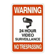 Metal Security Camera Warning Sign