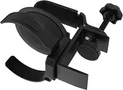CANIGHT Rotating Desk Clamp Cup Holder Headphone Hook Organizer for Headsets Space Saving Design for Gaming PC Setup Easy Installation Access