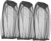 Anneome Portable Mosquito Net Hat Netting Neck Cover Mesh Net Insect Hat Outdoor Head Black