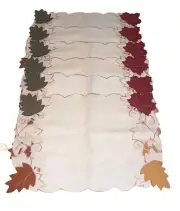 Vintage Kmart Harvest Fall Placemat Set of 6 Leaves Pattern Lexington NOS