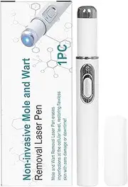 Non-Invasive Mole and Wart Removal Pen, Mole and Wart Removal Laser Pen, Professional Dark Spot Remover Pens, Black Spot & Pimple Remover Pens, for All Skin Types (1pcs)
