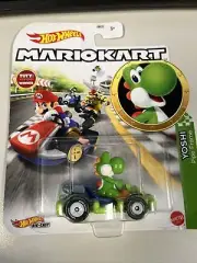 Hot Wheels Yoshi Pipe Frame Super Mario Kart 1:64 Die Cast Character Car Mattel