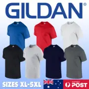 GILDAN BIG MENS PLAIN BLANK T-SHIRT 100% COTTON LARGE U.S SIZES XL-5XL
