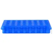 Polypropylene Tube Rack Holder for 11mm, 7.5mm Lab Test Tube(Blue, 32-Sockets)