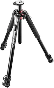 055 Stable, Precise Manfrotto 055 Aluminium 3-Section Photo Tripod, with Horizontal Column, Black (MT055XPRO3)