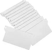 OSALADI Vertical Blind Replacement Slats, 20pcs Vertical Blind Bottom Roller Blind Cord Weight Replacement Spares Vertical Blind Hole Accessories 89MM