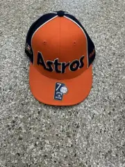 Houston Astros MLB Mitchell And Ness Cooperstown Collection Fitted Hat 7 1/4