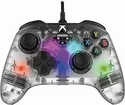 Snakebyte Gamepad RGB X™ Transparent – Xbox Controller – Compatible with Xbox Series X|S & Xbox One and PC – Includes 3-Meter Detachable USB-C Cable – 3.5MM Headset Jack – RGB Xbox Game Controller