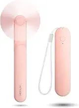 Nezylaf Portable Mini Handheld Fan, Small Rechargeable Personal Fan with Pocket Power Bank Design for Travel/Women Gifts/Disney World Accessories/Theme Park Essentials