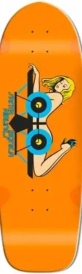 Santa Monica Airlines Girl On a Plain Old School Skateboard Deck