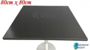 Indoor Solid Timber Black Square 80cm x 80cm x 25mm Cafe Table Top T29